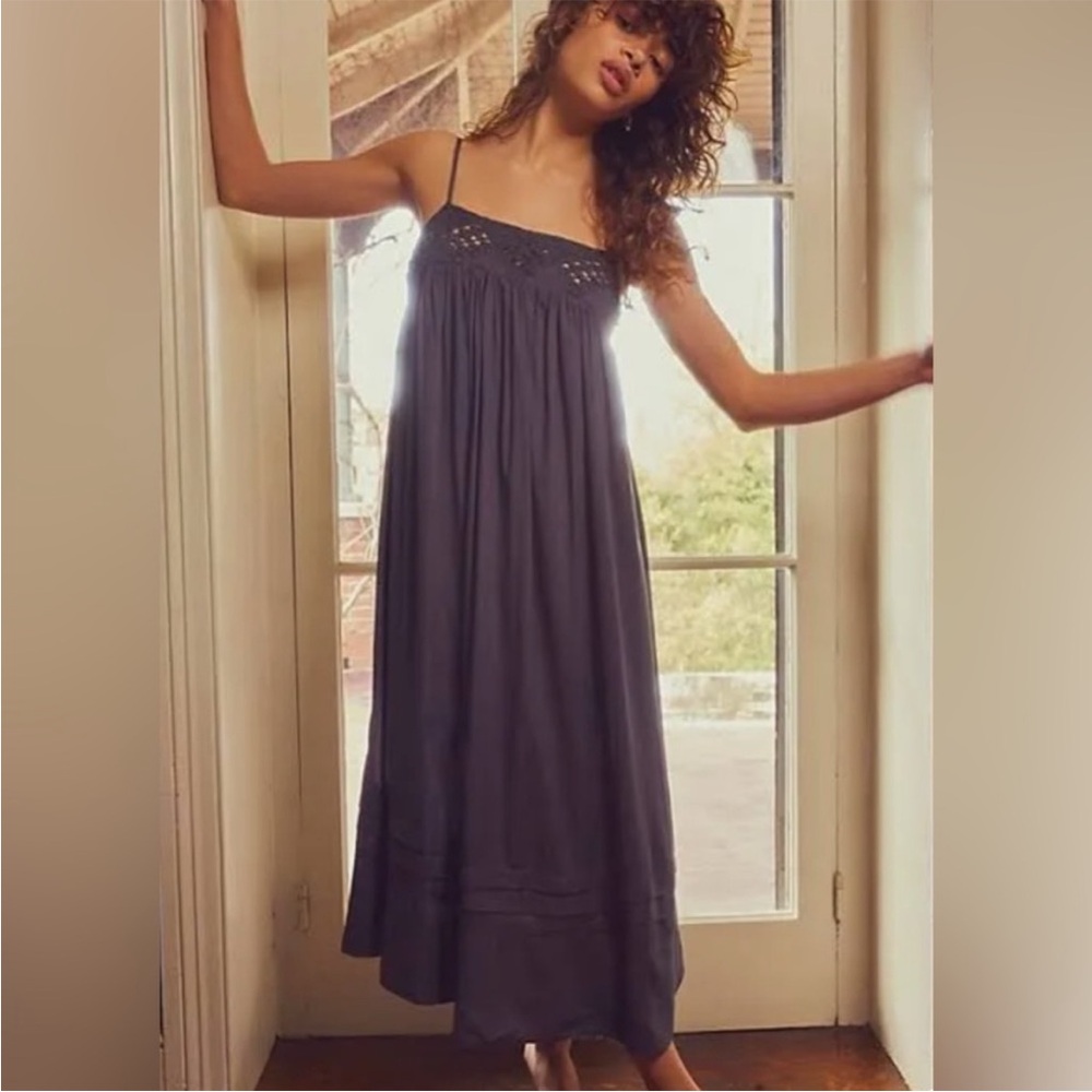 Free people all time midi slip dress